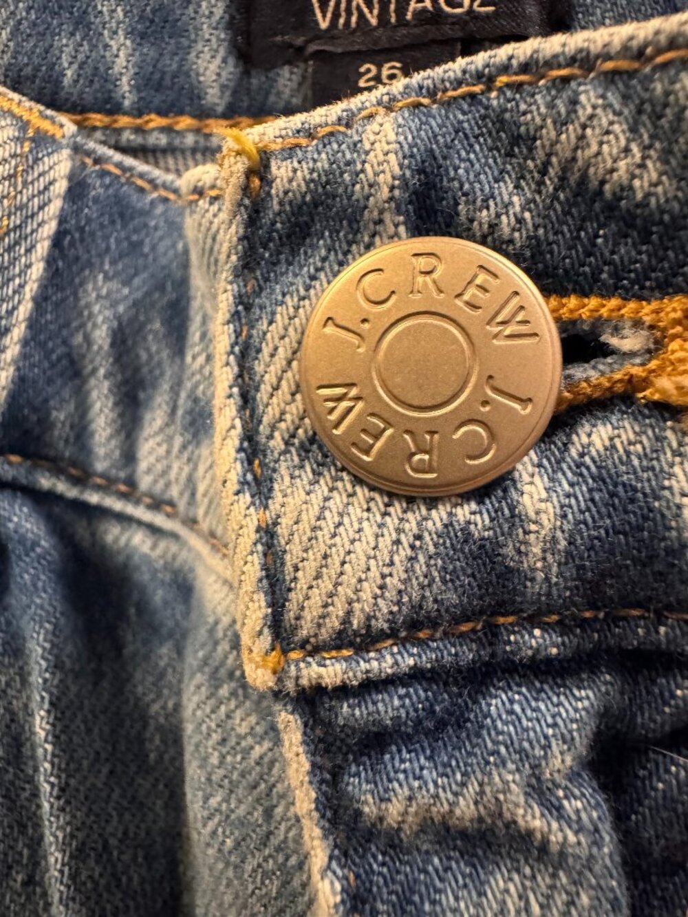 J.Crew Classic Vintage Straight Leg Jeans Light Medium Wash 26